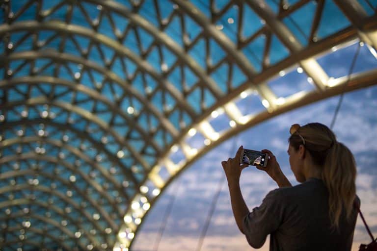 taking mobile photos in Tbilisi
