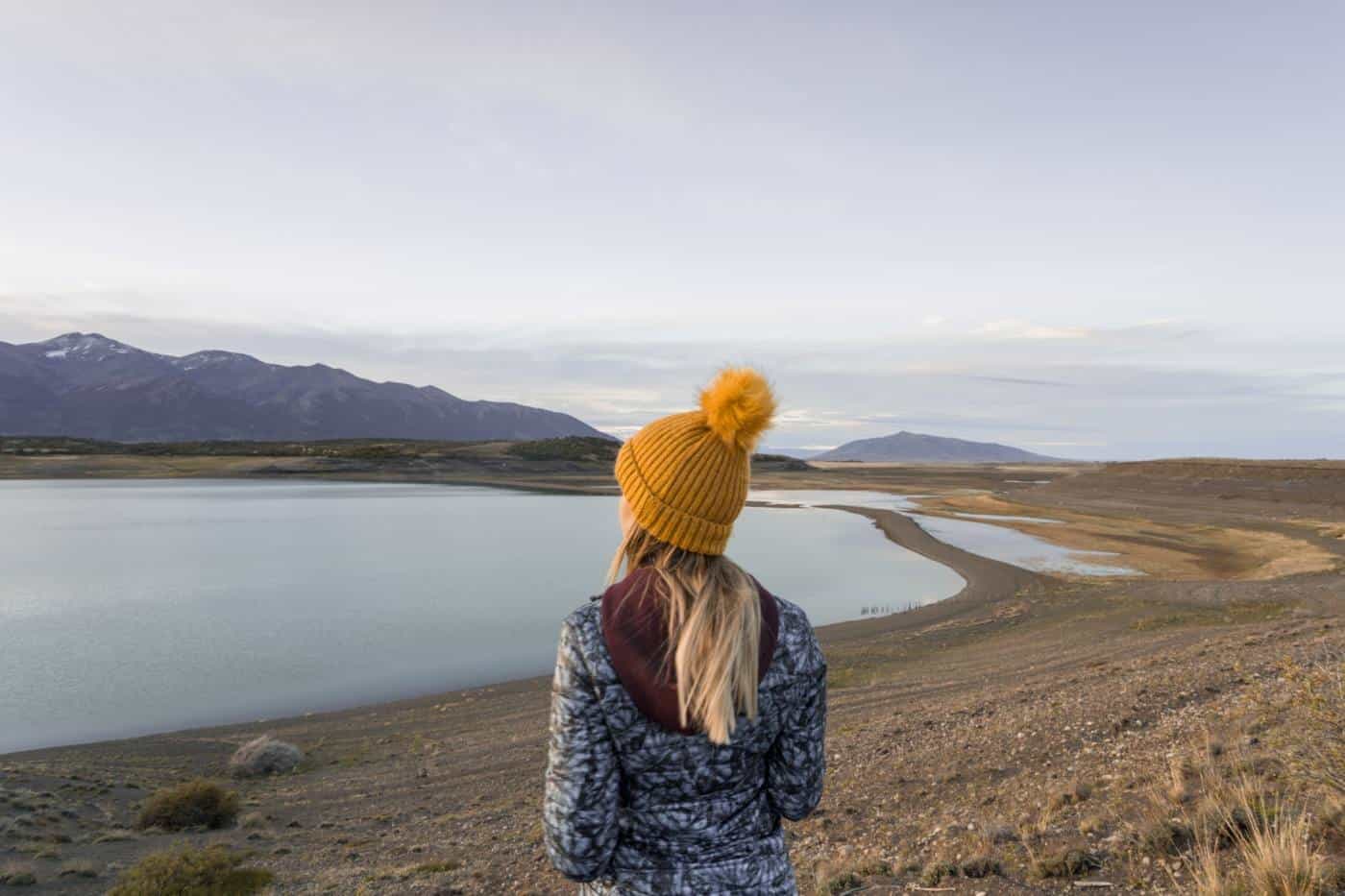 Looking out at a view in Patagonia