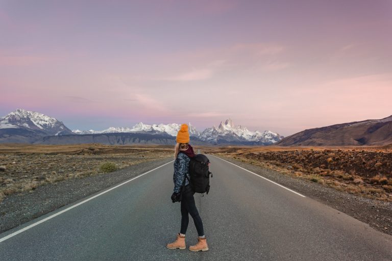 The road to Mount Fitz Roy in Argentine Patagonia
