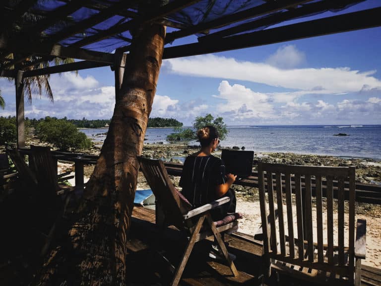 Working remotely on Siargao Island in the Philippines