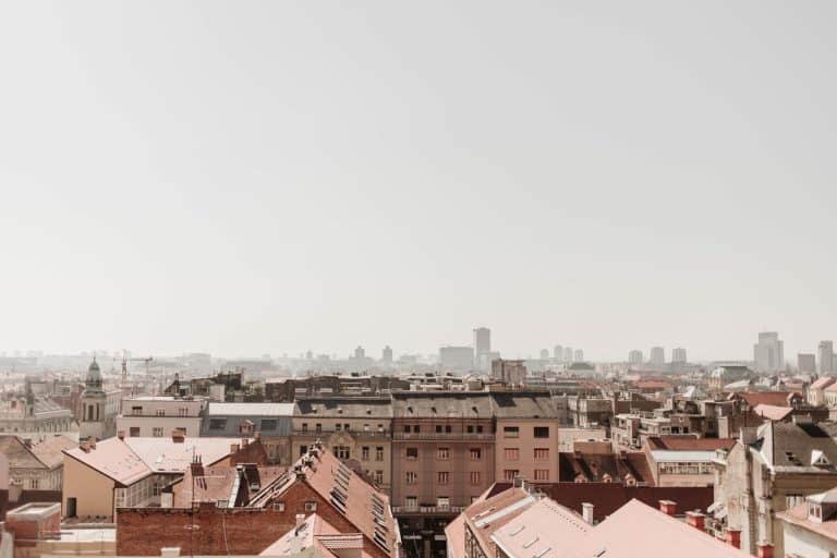 Zagreb city skyline in Croatia