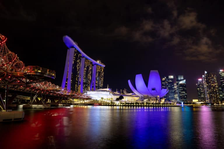 Marina Bay Light Show Singapore