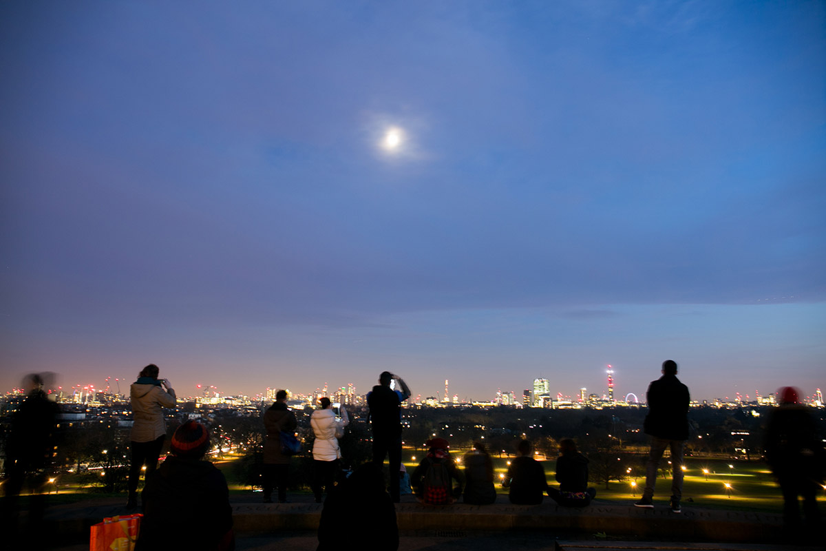 Stargazing at Primrose Hill, London
