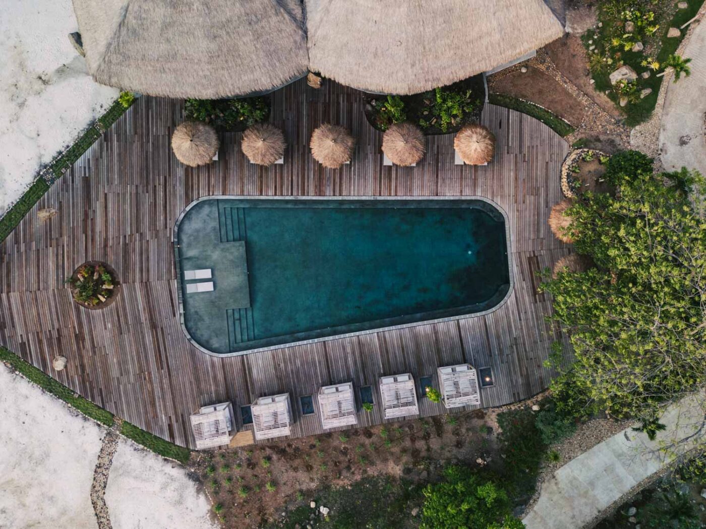 Studio Alajode: Where story meets strategy | Travel Marketing & Media Services 36 Aerial view of the swimming pool at Menjaga Bay