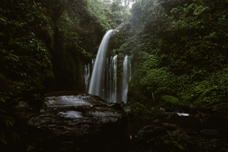 Sendang Gile, one of the most famous Senaru Waterfalls in Lombok