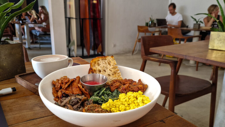 Foof at Secret Spot, one of the best vegan restaurants in Canggu