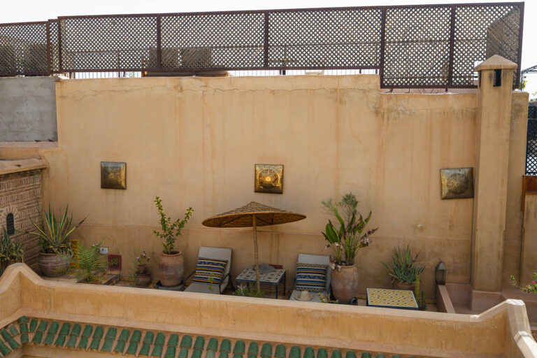 Rooftop at Riad Bamileke in Medina Marrakech