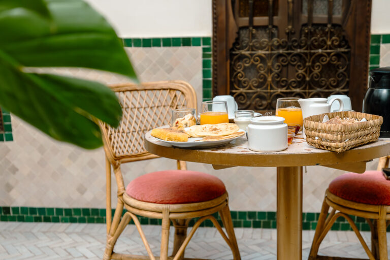 Breakfast in Riad Babouchta & Spa in Marrakech Morocco