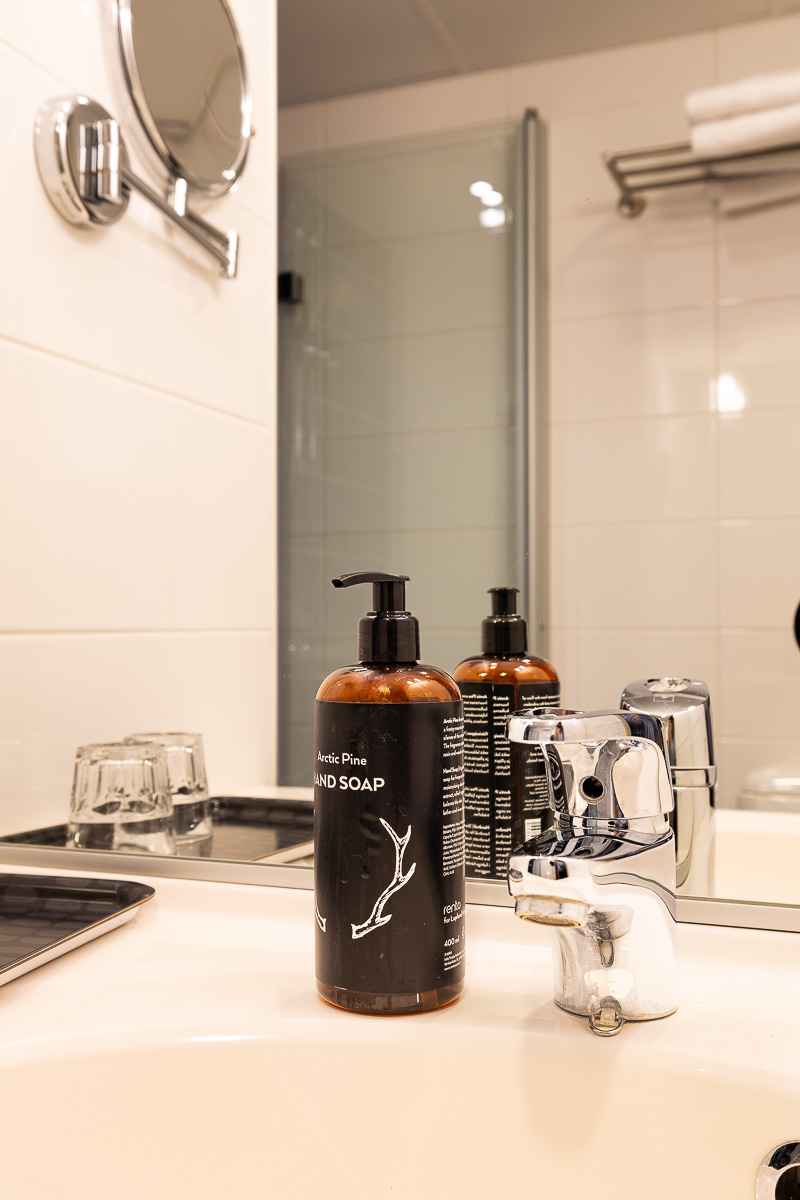Lapland Hotels Kuopio: Bringing the Lappish Nature to Finnish Lakeland 11 Arctic Pine soap in a bathroom at Lapland Hotel Kuopio