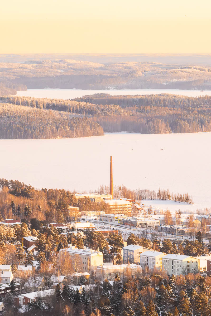 Kuopio in Winter: A Surprising Lapland Alternative in Finland's Lakeland Region 10 View from the Puijo Tower in Kuopio Finland