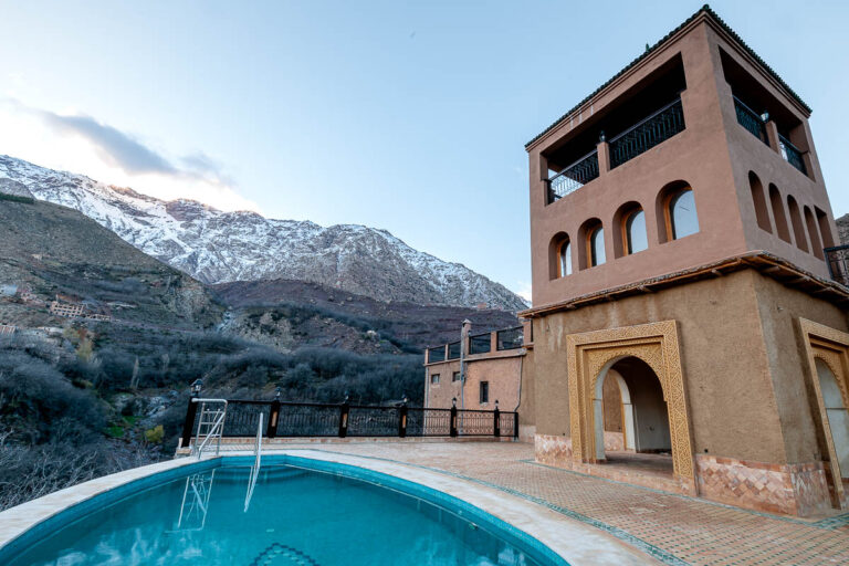 Kasbah du Toubkal luxury ecolodge in Imlil, Morocco (High Atlas Mountains)
